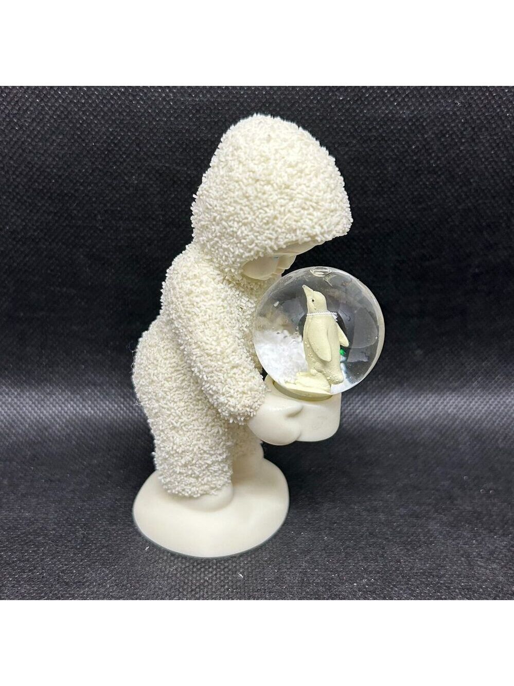 Department 56 Snowbabies "A Wish For Snow" mini Snow Globe Figurine